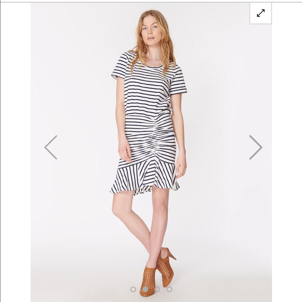 VERONICA BEARD Ruched Pima Dress